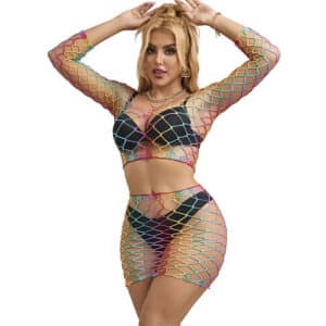 SUBBLIME - 952440 2-PIECE FISHNET SET