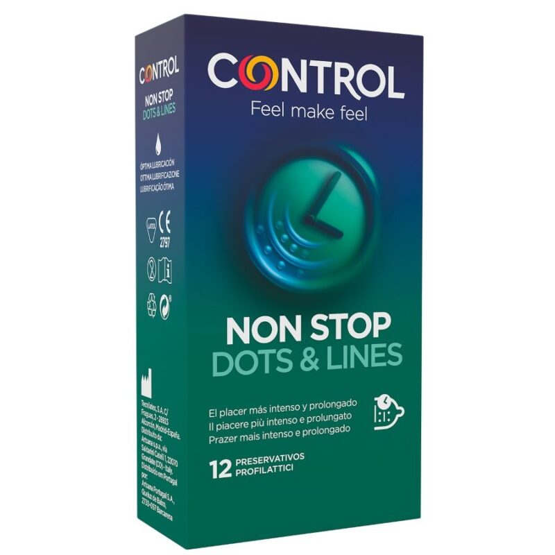 Control - nonstop dots & lines kondom 12 st - img 85954 9c53a4fee76dc1788569bf12c850bf12 1 1