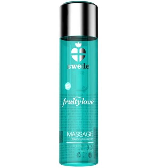 SWEDE - FRUITY LOVE VÄRMANDE MASSAGEOLJA - SVARTVINBÄR & LIME